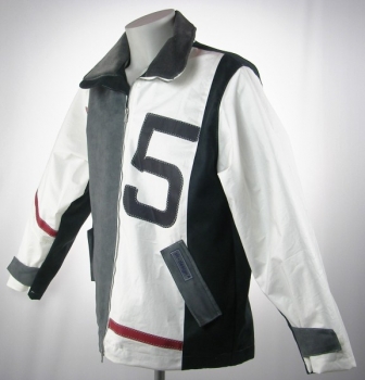 Preview: 0821 XL 003 Velour-Segeltuchjacke