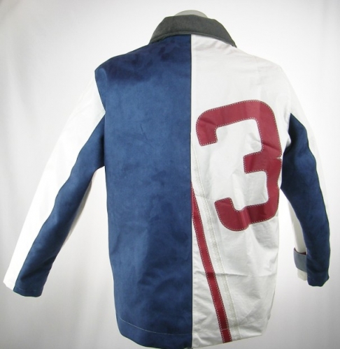 0821 L 002 Velour-Segeltuchjacke