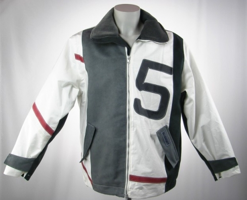 0821 XL 003 Velour-Segeltuchjacke