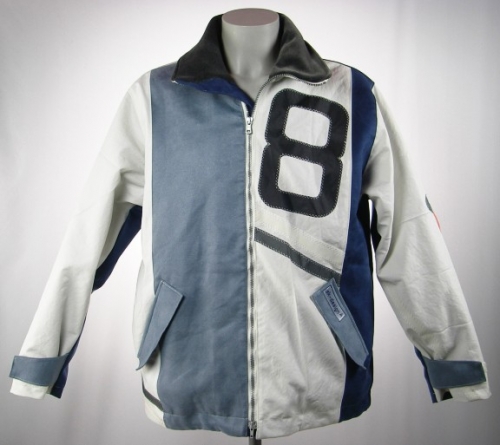 0821 XL 004 Velour-Segeltuchjacke