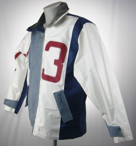 0821 XXL 006 Velour-Segeltuchjacke